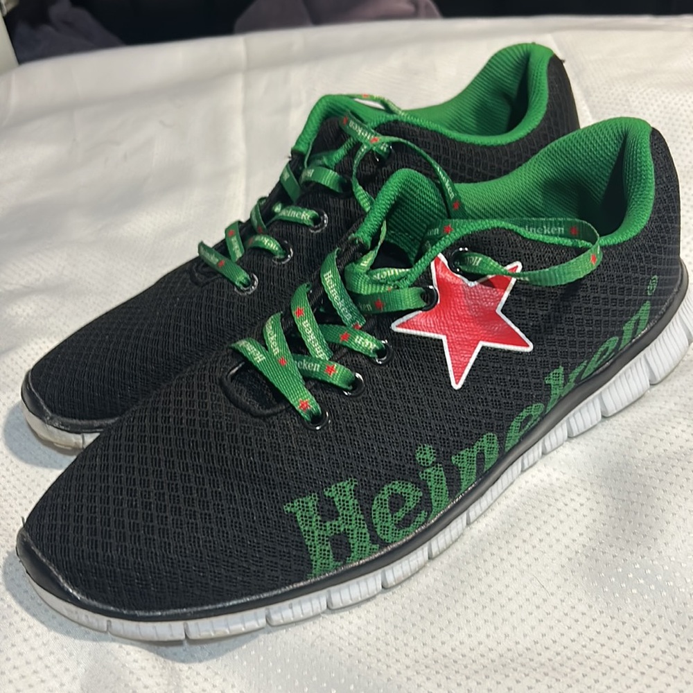 Rare Heineken Running Shoes Beer Promo Very Lightweight Corporate US Size 11